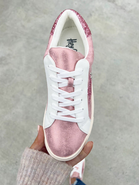 ROSY Pink Glitter Sneaker - Women