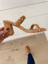 Corky’s Glitter Cork Sandals in French Kiss