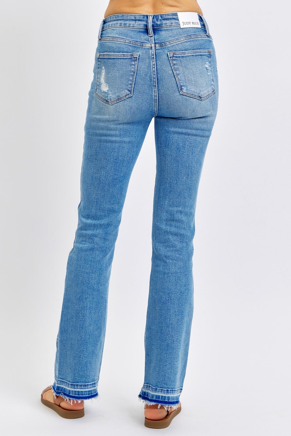 Judy Blue Leave It To Me Mid Rise Distressed Jeans