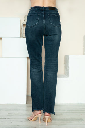 Judy Blue Button Fly Dark Wash Straight Jeans