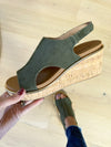 Corky's Carley Too Sandals in Khaki Corduroy