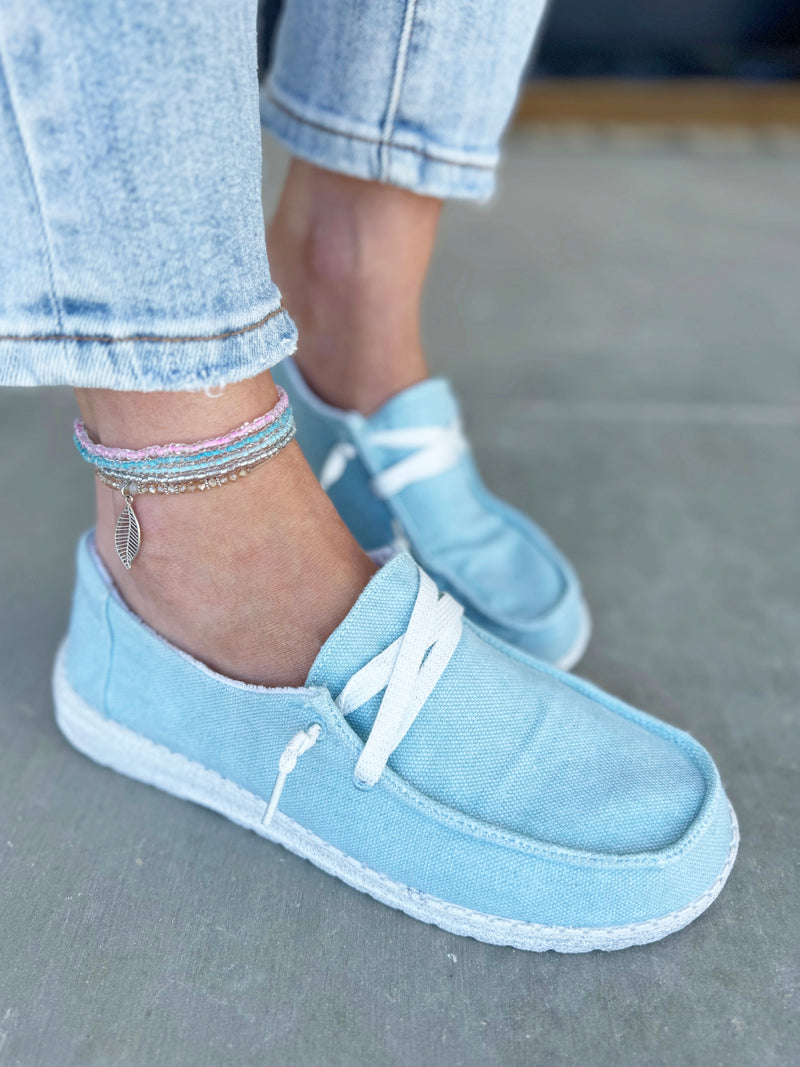 Gypsy Jazz Sparkle In Your Eye Sneakers in Turquoise