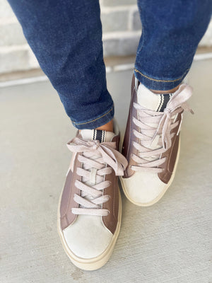 Shushop Reba Sneakers in Dark Taupe