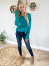 Mess Maker Sweater in Jade