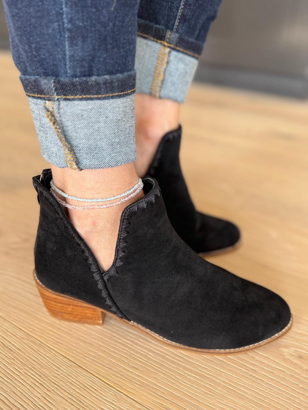 Corky's Spice It Up Boots in Black Faux Suede