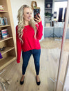 Better Than Basic Pullover Sweater in Red (SALE)