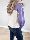 I Like It My Way Long Sleeve Knit Pullover in Lavender