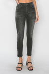 Risen Size High Rise Ankle Skinny Jeans