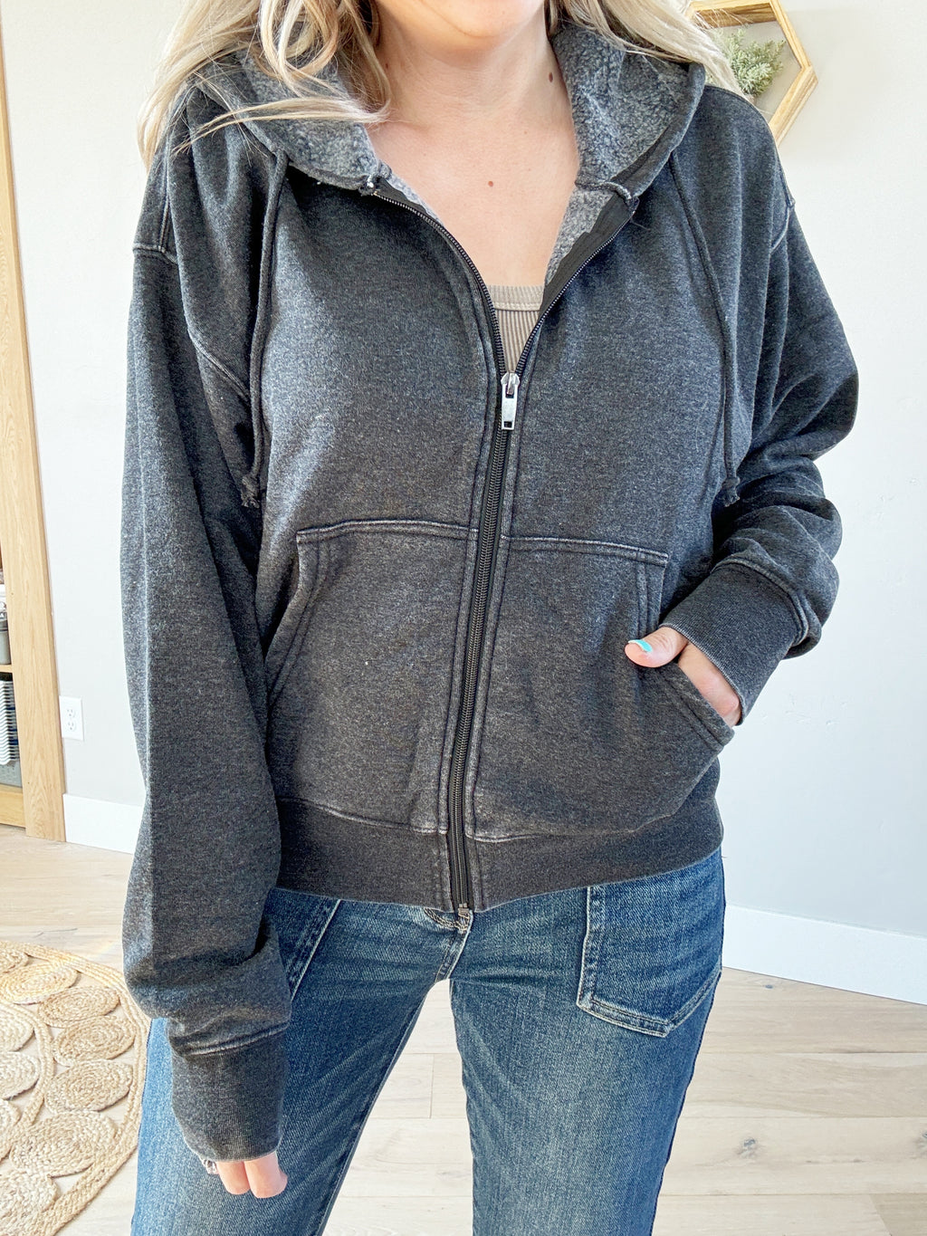 Step Ahead Oversized Zip-Up Hoodie (Multiple Colors)