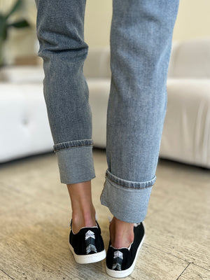 Judy Blue High Rise Cuffed Hem Vintage Boyfriend Jeans