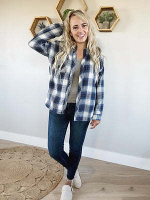 New Way Flannel in Blue