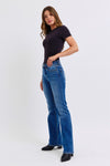 Judy Blue Mid Rise Bootcut Jeans with Thermal Lining