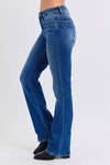 Judy Blue Mid Rise Bootcut Jeans with Thermal Lining