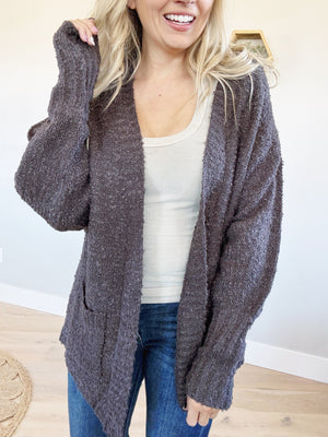 Consider It Done Cardigan in Charcoal