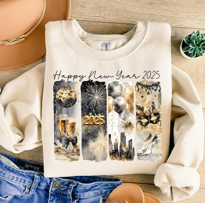 Happy New Year 2025 Tee or Pullover