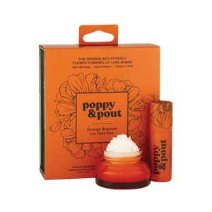 Poppy & Pout Lip Care Duo, Orange Blossom