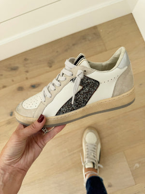 Shushop Salma Sneakers in Steel Glitter