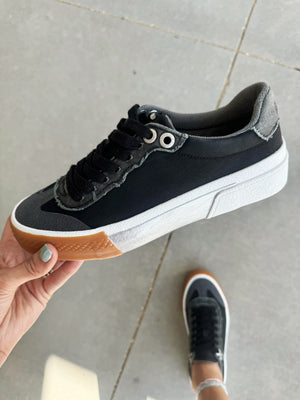 Blowfish Wildcard Sneakers in Black Twill