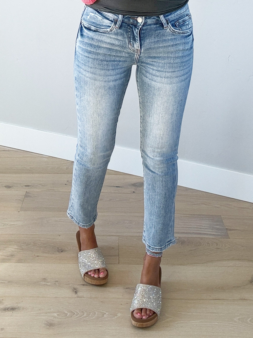 Vervet Curiosity Mid-Rise Straight Jeans