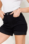 Judy Blue One Good Reason Tummy Control Cuffed Denim Shorts