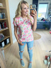 Isn't She Lovely Casual Crew Neck Floral Tee