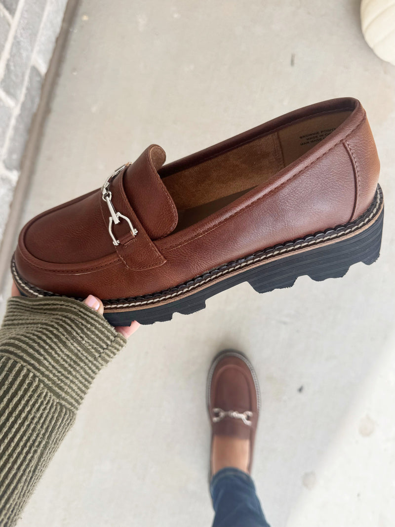 Corky's Brownie Points Loafers in Dark Cognac