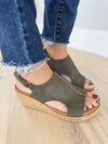 Corky's Carley Too Sandals in Khaki Corduroy