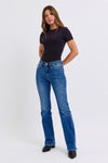 Judy Blue Mid Rise Bootcut Jeans with Thermal Lining