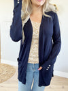 Break Free Cardigan in Navy