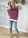 Conversation Piece Sweater in Magenta