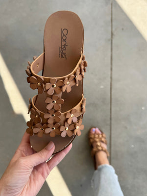 Corky's Mic Drop Sandals in Caramel