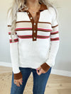 One For Me Striped Knit Top (Pink Label)