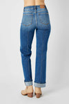 Judy Blue High Rise Front Seam Detail Straight Jeans