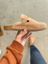 Corky's One For The Books in Faux Suede Camel