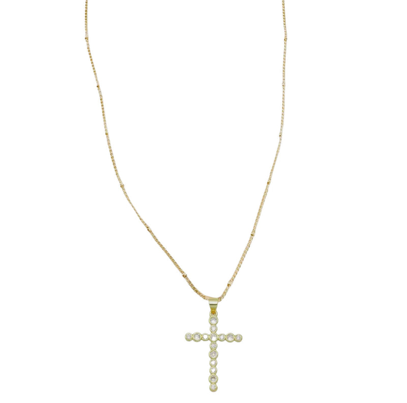 Laney Crystal Cross Necklace