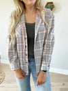 Always Be There Plaid Hooded Flannel Top (Multiple Colors) (Pink Label)