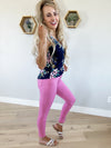 YMI Junior Mid-Rise Skinnies in Flamingo