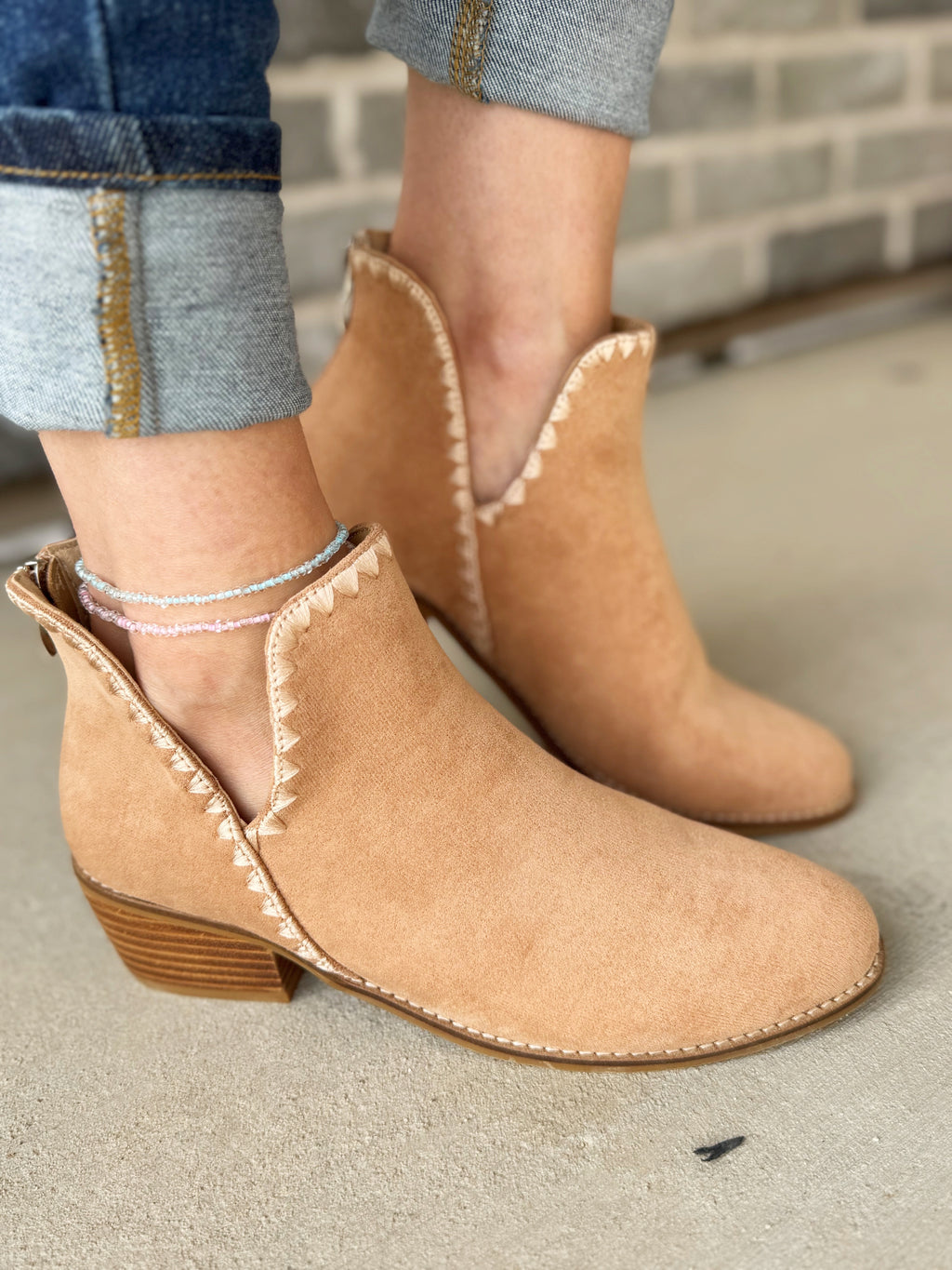 Corky's Spice It Up Boots in Camel Faux Suede