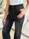 Judy Blue High Rise Button Fly Jeans in Black