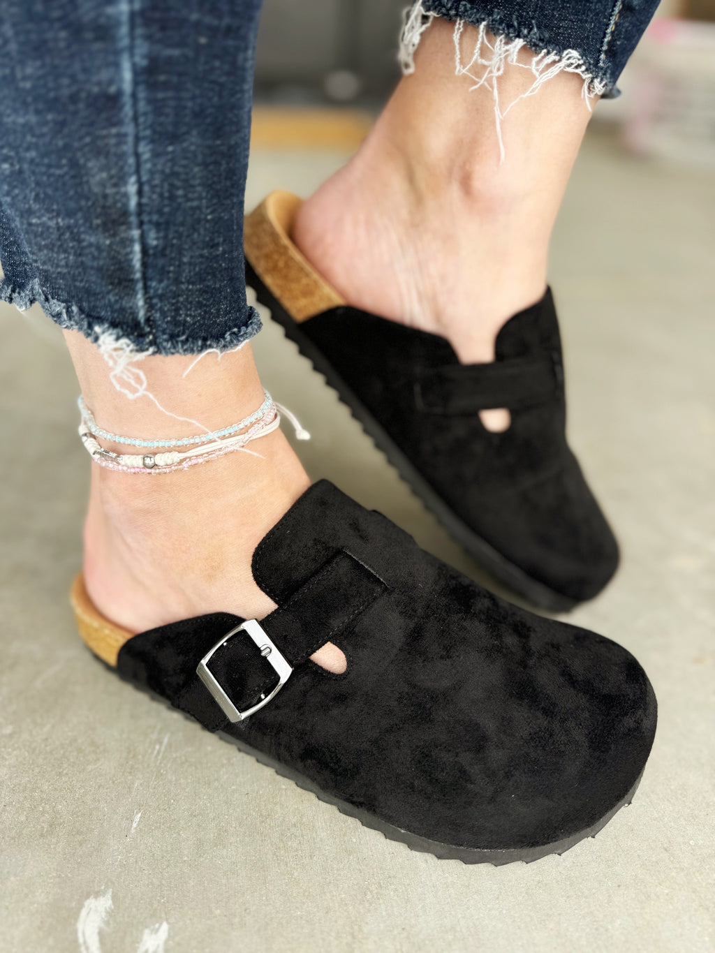 Corky's One For the Books Basket Shoes in Black Faux Suede