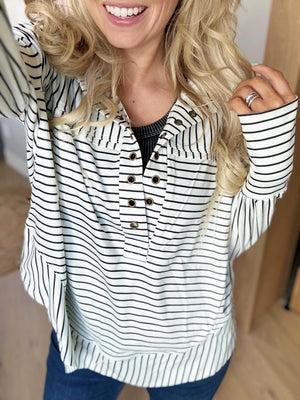 Striped Serendipity Pullover