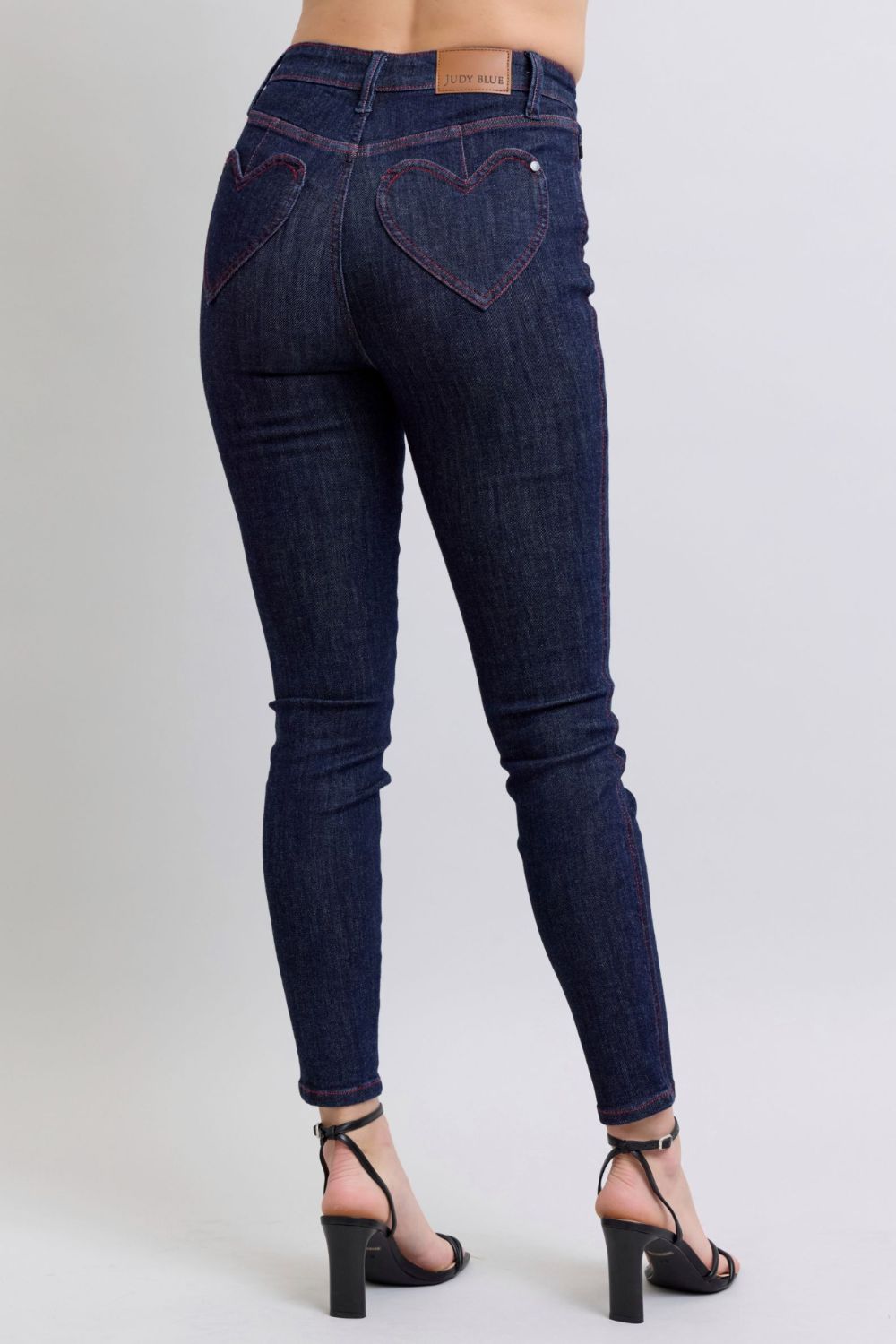 Judy Blue Heart Shaped Back Pocket Skinny Jeans