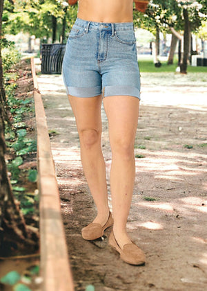 Judy Blue Good To Go Tummy Control Denim Shorts- IG