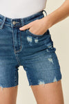 Judy Blue Anything With You Tummy Control High Rise Denim Shorts-IG