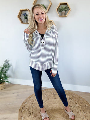 Striped Serendipity Pullover