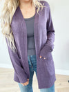 Ambitious Cardigan in Eggplant