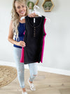 **DOTD** Come Together Ribbed Scoop Neck Tank with Buttons (Multiple Colors)