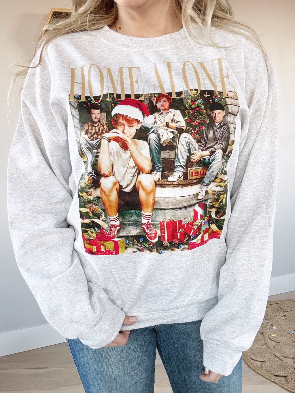 Home Alone Graphic Pullover (Multiple Colors)