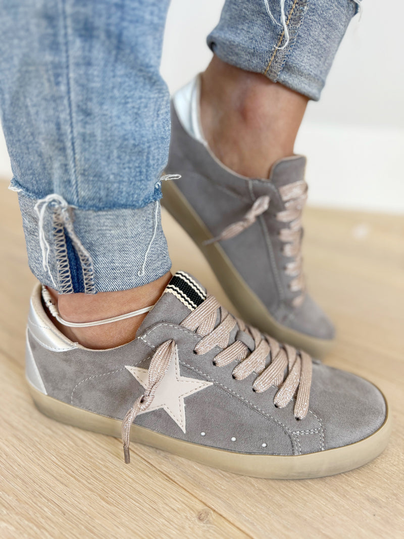 Shushop Paula Sneakers in Grey Suede