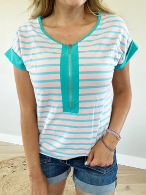 Let's See It Striped Top (Pink Label)